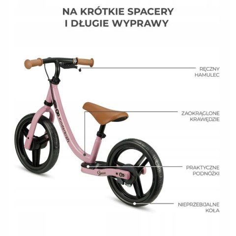 KINDERKRAFT Rowerek biegowy SPACE DARK PINK