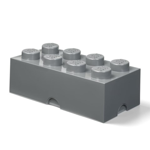 LEGO(R) pojemnik klocek ósemka szary LEGO(R) pojemnik klocek ósemka szary