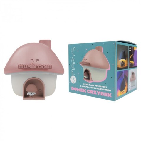 MARY'S MW61496 Nawilżacz powietrza LED Grzybek różowy