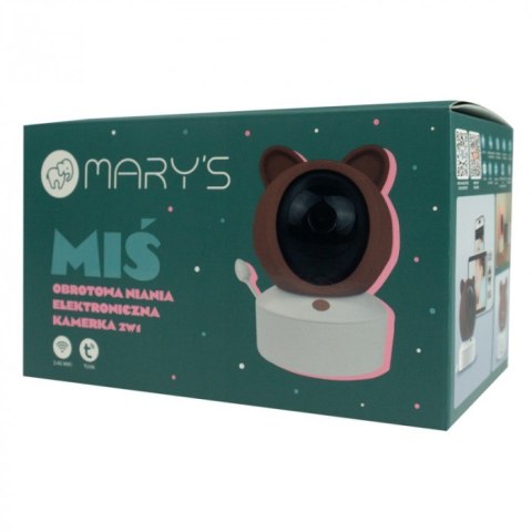 MARY'S MW61499 Niania kamera elektroniczna 2w1 Miś brązowy WIFI TUYA