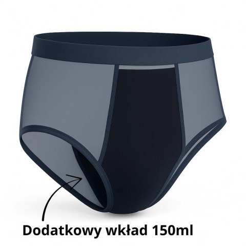Wielorazowe majtki chłonne męskie BIAŁE