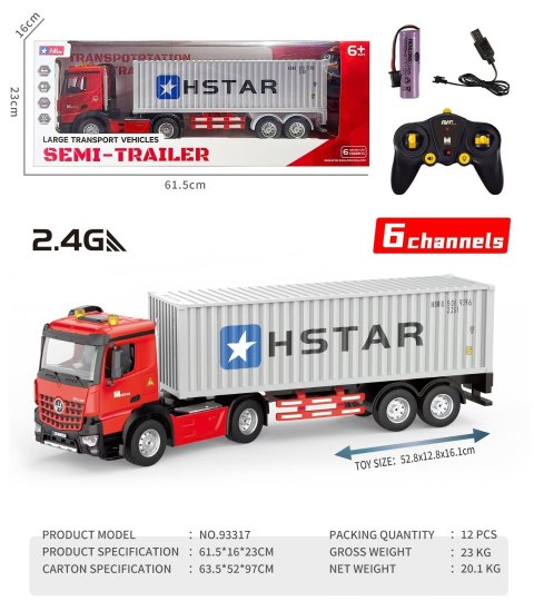 Duży Tir Kontenerowiec R/C Duży Tir Kontenerowiec R/C