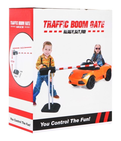 Szlaban drogowy dla dzieci 3+ Ręczne sterowanie Zabawa w Dróżnika + Nauka jazdy Szlaban drogowy dla dzieci 3+ Ręczne sterowanie Zabawa w Dróżnika + Nauka jazdy