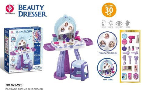 Toaletka z Funkcją Świateł i Dźwięku + Akcesoria Toaletka z Funkcją Świateł i Dźwięku + Akcesoria