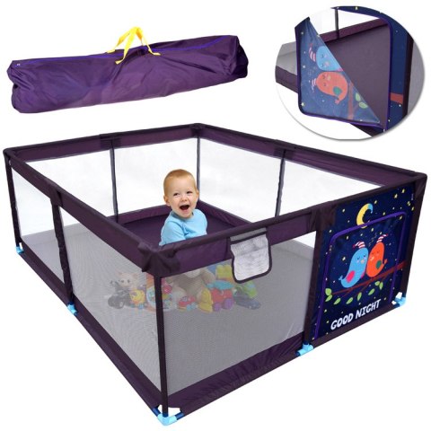 Duży kojec dla dziecka suchy basen 160x200 cm + torba pokrowiec ZA5712
