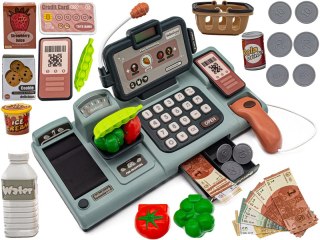 Edukacyjna sklepowa kasa fiskalna - mikrofon, waga, koszyk, akcesoria Przecena 3