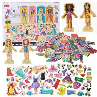 MAGNETYCZNA GRA UBIERANKA UKŁADANKA PUZZLE MONTESSORI