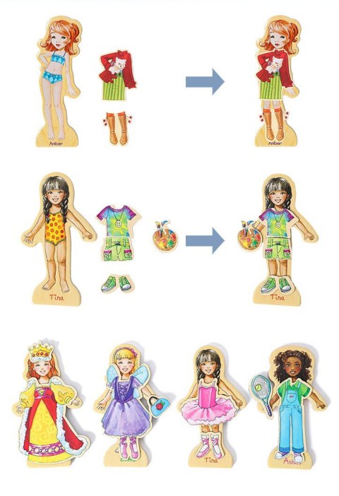 MAGNETYCZNA GRA UBIERANKA UKŁADANKA PUZZLE MONTESSORI