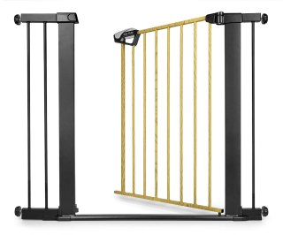 Milly Mally Bramka zabezpieczająca Barierka na schody z rozszerzeniami Guardy 104 Black Natural