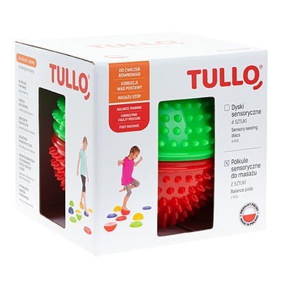 TULLO 477 Półkula sensoryczna 2szt czerwony/zielony TULLO 477 Półkula sensoryczna 2szt czerwony/zielony