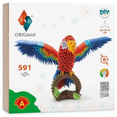 Alexander zestaw kreatywny Origami 3D - Papuga ZA6074
