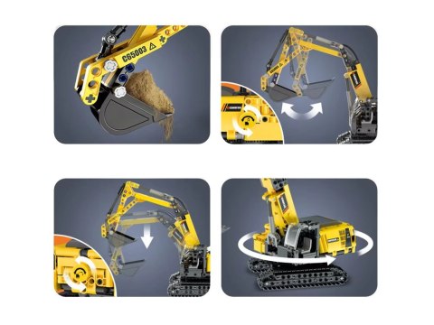 CaDA Klocki techniczne konstrukcyjne KOPARKA ruchome element 467el ZA4630