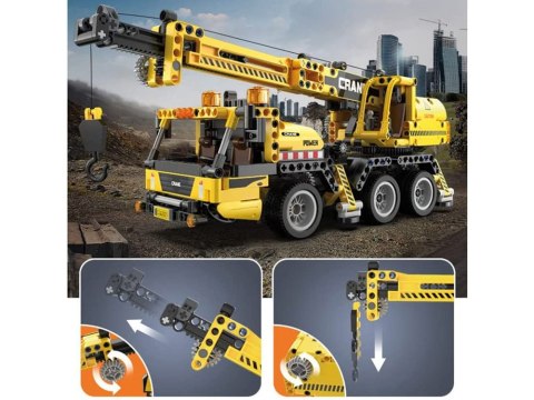 CaDA klocki techniczne konstrukcyjne 658ele DŻWIG ruchome elementy ZA5690