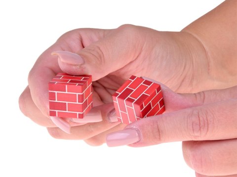 Klocki magnetyczne konstrukcyjne 144 ele kostki sześciany piksele ZA6005