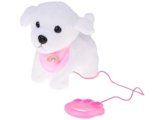 Piesek interaktywny chodzi na smyczy szczeka rusza ogonkiem ZA5591