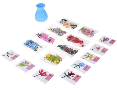 Klocki techniczne Bukiet 8 kwiatów polnych w wazonie 699-ele ZA5891