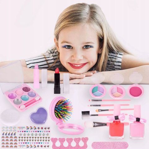 Kuferek kosmetyków Mała Syrenka - zestaw do makijażu i paznokci dla dzieci