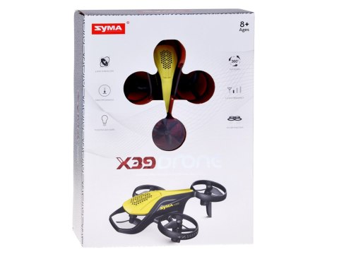 Mini Dron SYMA X39 czteroosiowy 2 prędkości akrobacje pilot 2,4GHz RC0715