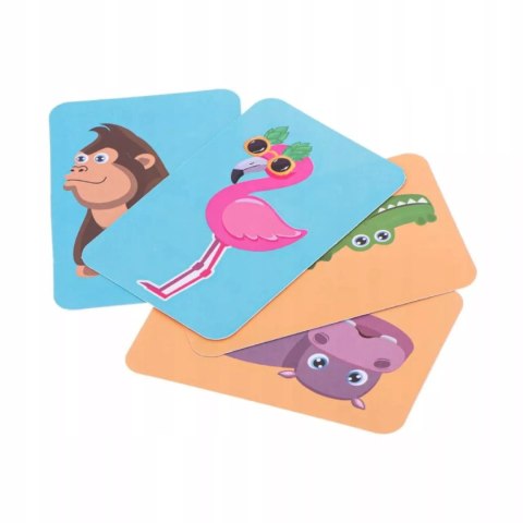 Układanka magnetyczna Montessori zwierzęta puzzle edukacyjne 47 magnesów