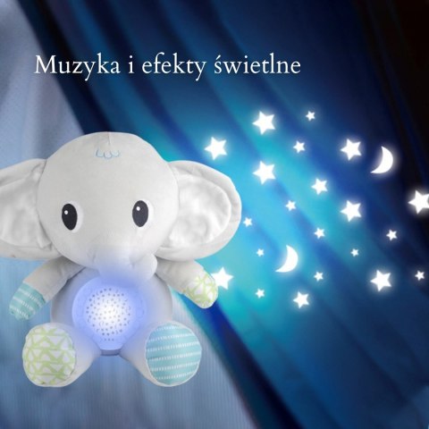 WOOPIE BABY Przytulanka Słonik Z Projektorem Uspokajacz 12 Melodii