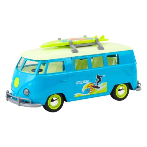 WOOPIE Samochód Bus Surfing Klasyczny Niebieski Ze Światłem I Dźwiękiem Model