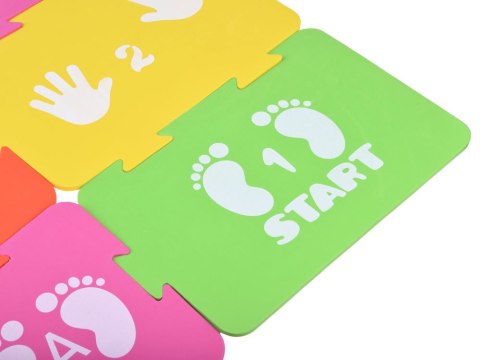 Dynamiczna gra ruchowa "Działaj z zamieszaniem" - piankowe puzzle ZA5611