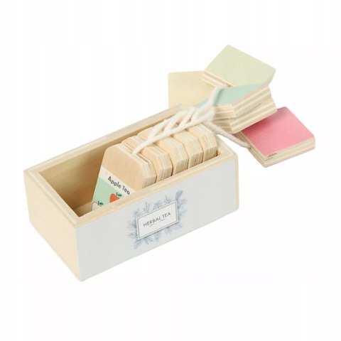 Drewniany zestaw do herbaty dla dzieci z akcesoriami 16 el.