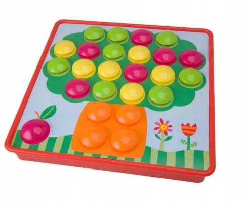 Mozaika Montessori guzikowa dla malucha układanka trening rączki