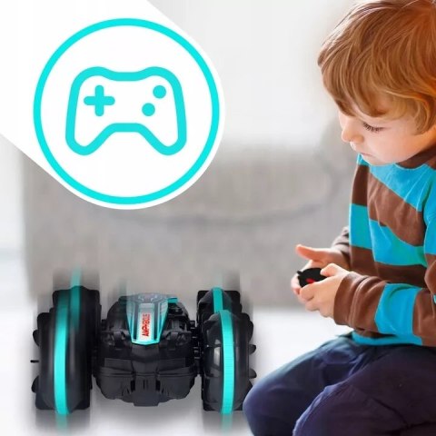 Samochód terenowy RC z opaską gestów - auto, wodoodporny, LED