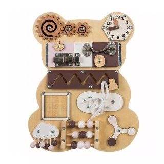 Tablica manipulacyjna sensoryczna miś - rozwój i nauka