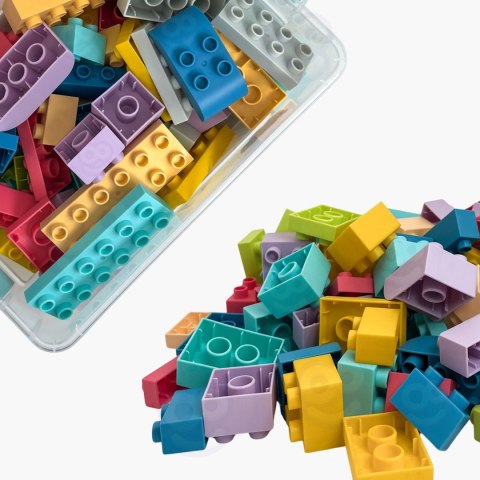 WOOPIE Klocki Soft Blocks Zestaw 99 Elementów w Pudełku