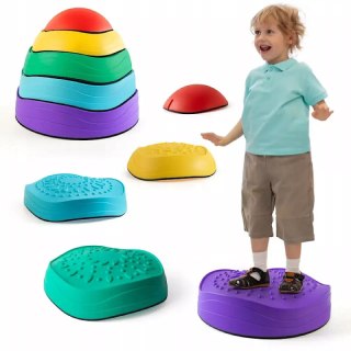 Kamienie sensoryczne zestaw 5 kolorów dla dzieci, ćwiczenia i Zabawa