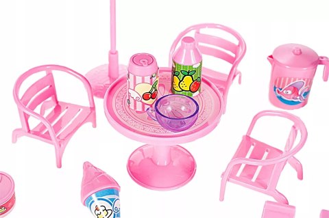 Kamper Lodziarnia dla Lalek - Food Truck, Mini Kawiarnia z Akcesoriami