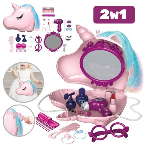 VIGA Zestaw Biała Toaletka + Akcesoria Jak z Salonu