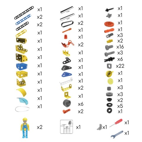 WOOPIE Klocki Konstrukcyjne Zbuduj Pojazdy Budowlane 8 Modeli STEAM