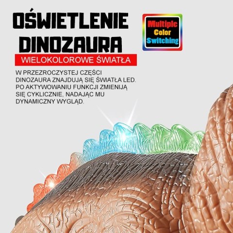WOOPIE Zdalnie Sterowany Dinozaur T-Rex Realistyczny Król Jurajski