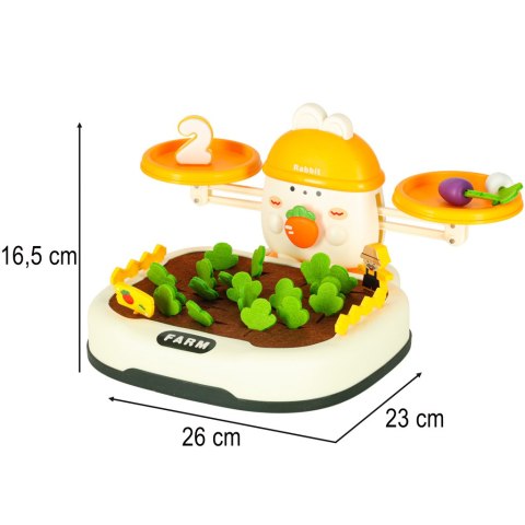 Gra planszowa zręcznościowa marchewkowe pole familijna gra dla dzieci