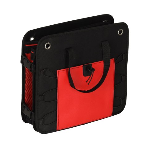 Organizer do bagażnika duża torba do samochodu czarny czerwony