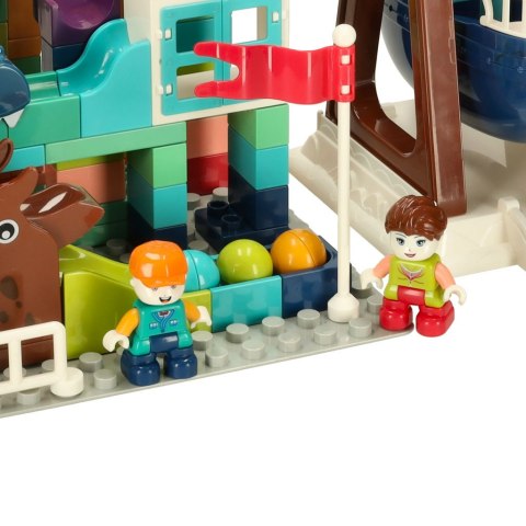 Klocki konstrukcyjne tor kulkowy kulodrom labirynt dinozaury 121 el. Bibi-inn