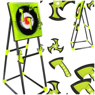 Tarcza dart silikonowa rzutki toporek gwiazdka akcesoria stojak zestaw XXL