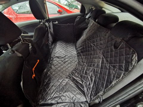 Mata dla psa do samochodu na siedzenie wodoodporna czarna