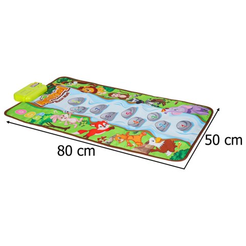 Mata edukacyjna dla dziecka interaktywna muzyczna grająca zwierzątka