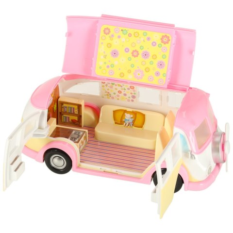 Samochód lodziarnia sklep z lodami kamper rozkładany stolik krzesła 30 elementów