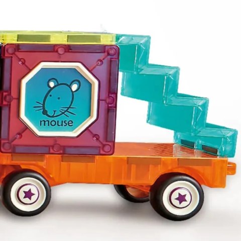 WOOPIE Klocki Magnetyczne 3D Zestaw Pociąg 71el.