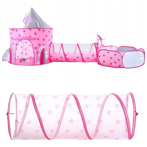WOOPIE Namiot 3w1 Pałac Księżniczki XXL Domek Tunel Suchy Pałac