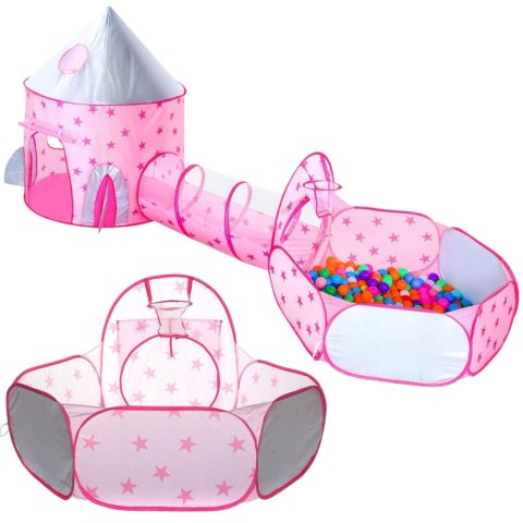 WOOPIE Namiot 3w1 Pałac Księżniczki XXL Domek Tunel Suchy Pałac