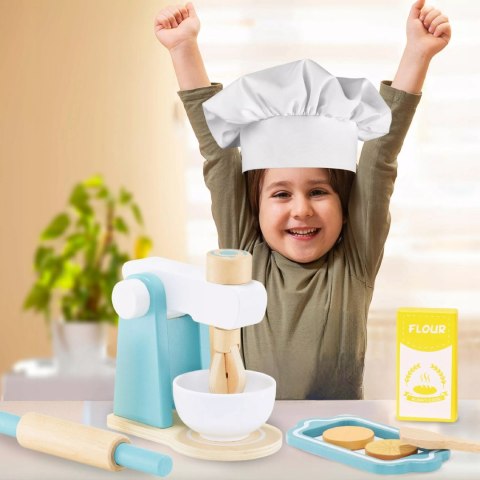 Drewniany Mikser Kuchenny dla Dzieci Akcesoria Zabawa w Gotowanie