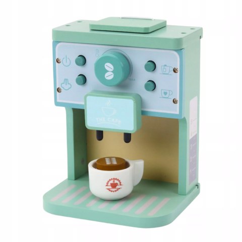 Drewniany ekspres do kawy dla dzieci z akcesoriami