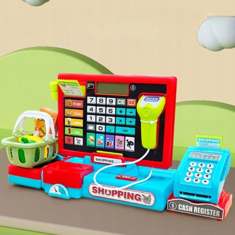 Elektroniczna kasa fiskalna sklepowa dla dzieci akcesoria zabawa w sklep