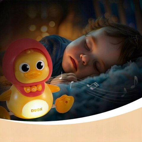 Interaktywna kaczka z maluchem na magnes dla dzieci nauka raczkowania